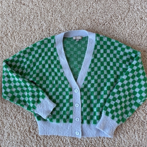 J. Crew Sweaters - J. Crew checked cardigan